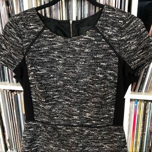 J. Crew tweed fit and flare short-sleeved dress